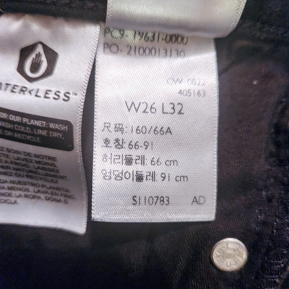 Levi’s 312 Shaping Straight Black Size 26 - Picture 7 of 9